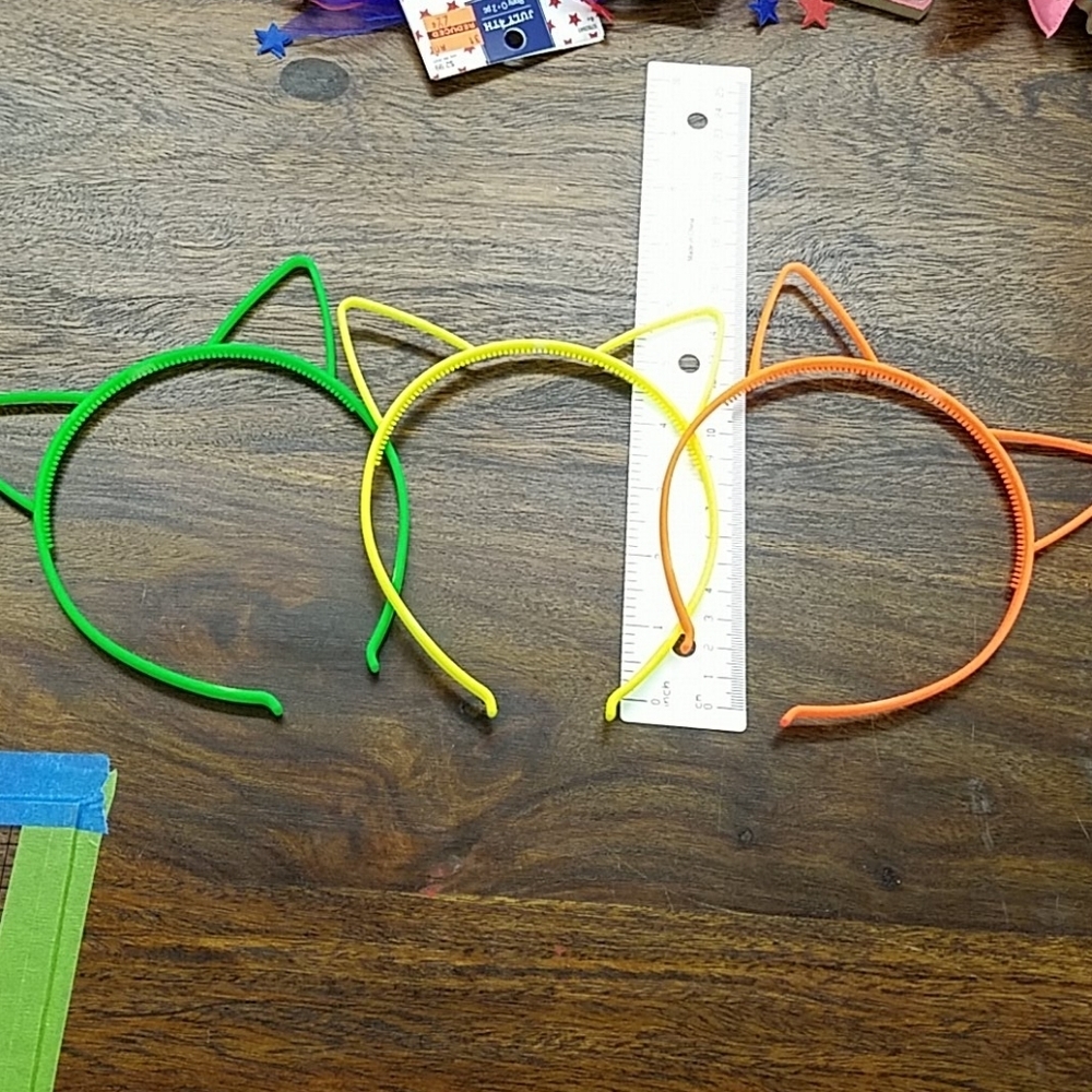 Kitty Cat Headbands Set of 3